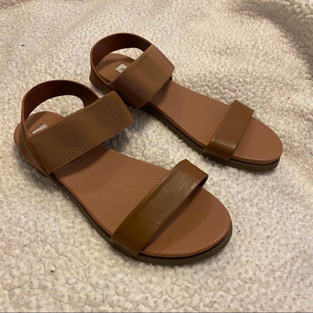 Steve Madden Brown Leather Sandal